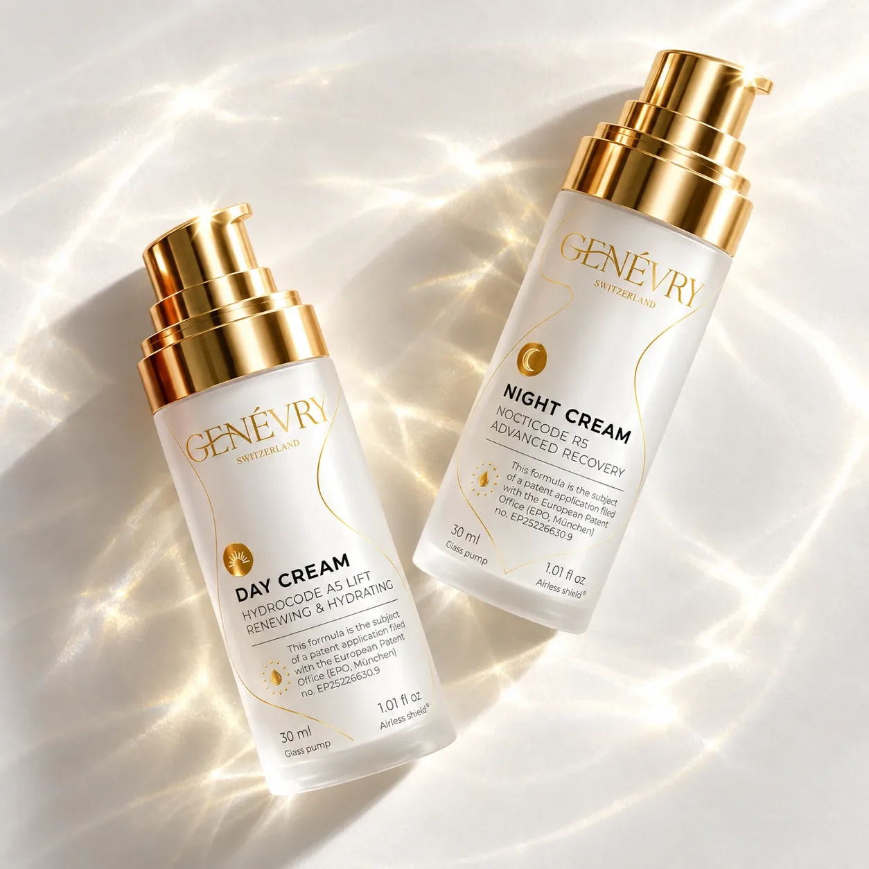 The Day & Night Duo – GENÉVRY day cream and retinol night cream set