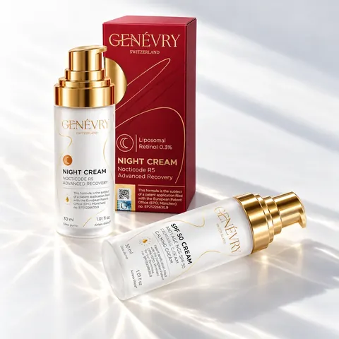 The Night & Light Duo – GENÉVRY night cream and SPF 50 set