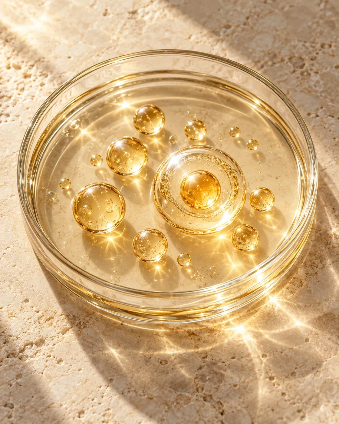 Liposomal vitamin C – artistic laboratory still life